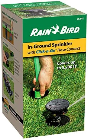 Rain Bird LG3HE Impact Sprinkler, Click-N-Go, In-Ground Impact Sprinkler Kit (Pack of 8) - Image 2