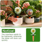 VOREEN Mosaic Plant Watering Globes with Terracotta Watering Spikes, 17oz Glass Self Watering Globes for Indoor & Outdoor Potted Plants, Decorative Water Drippers, Set of 2 - Image 4