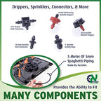 Al-Magor Garden Irrigation Kit: Complete Set for Installing, Inserting Sprinklers, Drippers in PE Tube Pipes with Tools, Plugs, Connectors, and Case - Image 6
