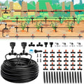 Misting Drip Irrigation System for Garden Watering,Raised Bed 120FT by POCKETPANDA