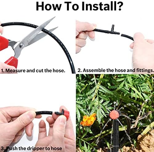 4/7mm Hose Garden Watering 1/4" PVC Hose Micro Drip, for Irrigation Pipe Tubing Lawn Balcony Plants Flower Greenhouse Pipe Hose Watering (Color : 1/4'', Size : 50m) - Image 5