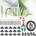 New Quick Connector Drip Irrigation Kits, Plant Watering System, Misting Line & Brass Misting Nozzles-Water Hose Mister Kit Sprinkler System for Lawn Raised Bed Outdoor Plants,40m/131.2ft by Unknown