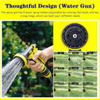 Garden Hose Reel Cart With Spray Gun, Portable Retractable Water Hose Reel For Outdoor Irrigation And Car Washing, 15m PVC Hose(Hose Cart+16m+5m Pipe) - Image 2