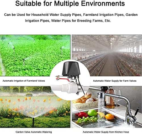 Smart Valve Watering Timer WiFi Electric Water Shutoff Controller Robot Automatically, Compatible with Alexa, Google Assistant - Image 7