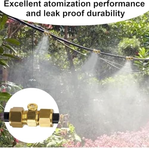 100Pcs Brass Mister Nozzles for Outside Patio Misting, Nozzle for Misters Outdoor Cooling System, Mist Replacement Head. Garden Hose Parts Accessories. 0.8mm (0.0315in) 10/24 Unc - Image 6