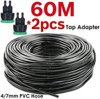 1/4'' Garden Watering Hose 4/7mm PVC Micro Drip Irrigation Pipe Tubing, for Sprinkler Lawn Pot Plant Greenhouse (Color : SPL11-065-60M) - Image 2