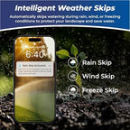 Indoor Smart Sprinkler Controller 4 Zone, WiFi Automatic Irrigation Timer, Easy-Use App Remote Control, Flexible Programs, Save Water via Rain, Wind&Freeze Skip,Quick Install, with Alexa - Image 2