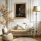 Gold Vintage Framed Candle Wall Art, Moody Still Life Print - Image 6