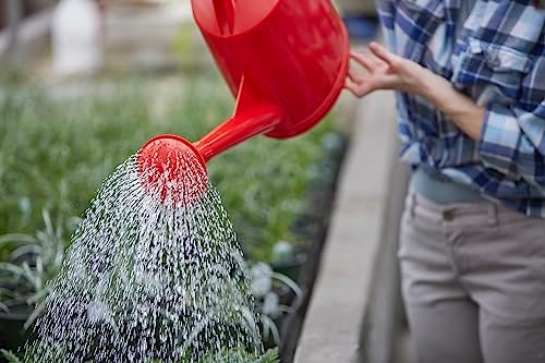 Consolidated Plastics Durable Swiss Watering Can with UV Protection, Ergonomic Handle for Indoor/Outdoor Gardening, Made in Switzerland (7 Liter, Red) - Image 6