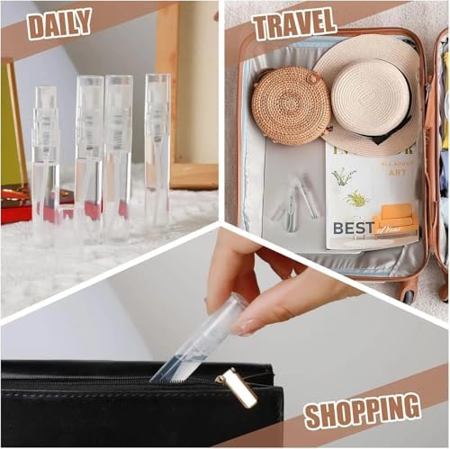 40Pcs Mini Perfume Sample Bottles Glass Small Spray Fine Mist Travel Refillable - Image 5