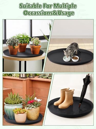 Kalolary 2 Pack Plant Saucer for Potted Plant 20 Inch Plant Pot Saucers - Image 6