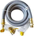 15FT 3/4" Inch ID Natural Gas Hose with Quick Connect Fittings for Standby Generators Natural Gas Equipment Outdoor Cooking Appliances Construction Heaters, CSA Certified for Indoor/Outdoor Use by GRILLJOB