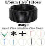 Watering Tubing Hose Pipe, PVC Garden Water Hose Irrigation Wate Tube1/8'' 1/4'' 3/8'' (Size : 4l7mm x 80m) - Image 6