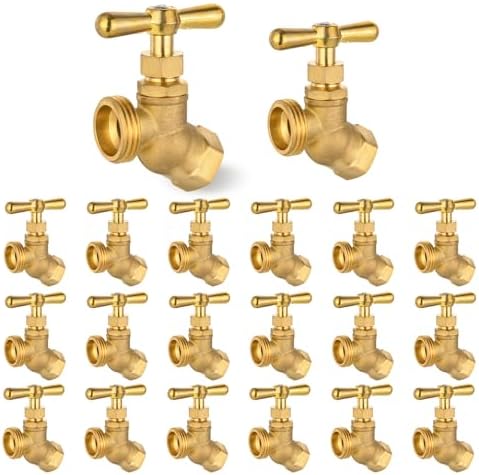 20 PC HeSun 1/2" FIP x 3/4" MHT Garden Hose Faucet/Valve(BIBCOCK016-20) by HeSun
