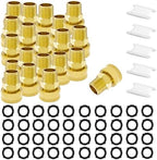 20 PCS Brass Garden Hose Swivel Adapter 3/4" GHT Female to 1/2" NPT Male Garden Hose to Pipe Fittings Connect Garden Pipe Joint Repair Fittings by NICOLEKAY