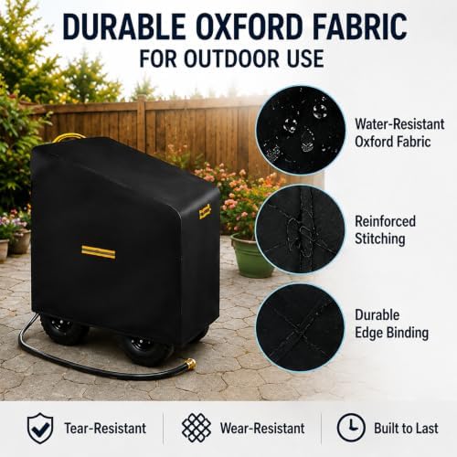 Heavy Duty Garden Hose Reel Cart Cover for Giraffe Tools Garden Hose Reel Cart 2 Wheels Stainless Steel Heavy Duty GWRH1V001 2024-Present - Image 4