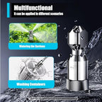 3/4" Cleaning Nozzle, 360° Rotating Spray Nozzle, 304 Stainless Steel Washing Nozzle, 50L/Min Flow High Pressure Continuous Rotary Washer Nozzle for Barrel Tank Cleaning - Image 4