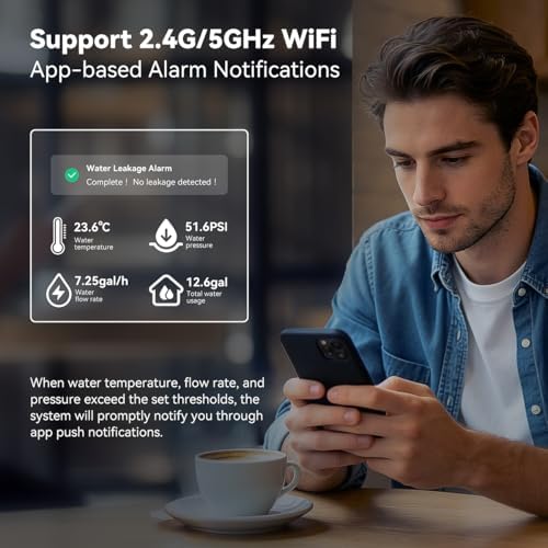 Ai Smart Water Valve, Automatic Water Leak Detector & Shutoff, 3/4" - Image 4