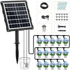 Solar Automatic Drip Irrigation Kit System, 50FT Solar Powered Auto Easy DIY Watering Device Supported Pots Plants, 6 Timing Modes with Anti-Siphoning Device by Unknown