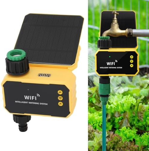 Zunate Sprinkler Timer, Solar Sprinkler Valve Timer for Garden Hose, Outdoor Automatic Irrigation Controller with Rain Delay Automatic Irrigation System Controller for Yards - Image 4