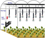 Garden Lawn Sprinkler Irrigation System 1 Set of Hanging Greenhouse Sprinkler Irrigation Barb Connector with Weight 360 Degree Rotation and Anti-drip Device - Image 4