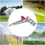 2" Impact Sprinkler Agriculture Irrigation Sprinkler 360° Adjustable Long Range Water Irrigation Spray Gun Tool Kit Large-Area Watering Sprinkler for Garden Farm Lawn - Image 4