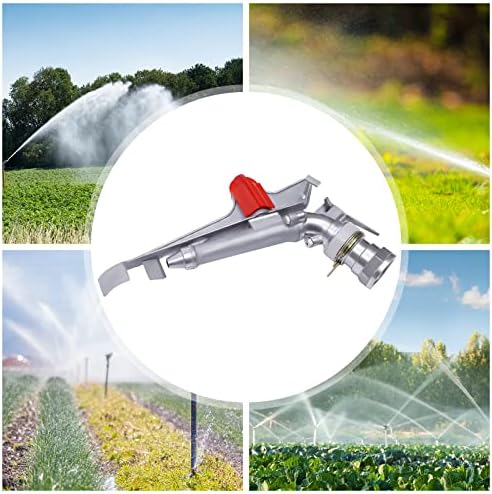 2" Impact Sprinkler Agriculture Irrigation Sprinkler 360° Adjustable Long Range Water Irrigation Spray Gun Tool Kit Large-Area Watering Sprinkler for Garden Farm Lawn - Image 4
