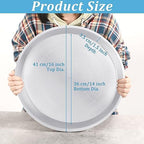 Eccliy 6 Pack Plastic Plant Saucer, Round, 16 Inch, White - Image 2