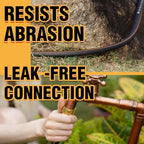 50 ft Garden Hose, 5/8 in Hybrid Rubber, Heavy Duty Water Hoses - Image 5