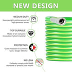HQMPC Garden Hose 5/8"IDx100' Hose for lawn irrigation Hybrid Hose with Swivel Handle For Garden watring durable Water Hose with Brass Hose Fittings (100 FEET) Light Green - Image 5