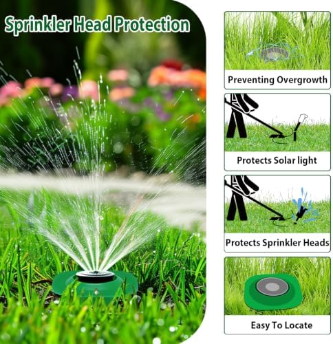 10 Pack Sprinkler Head Protector, Sprinkler Guards for Lawns with 4 Grooves - Image 5