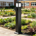 Solar Light Garden Water Column, Stainless Steel Hose Stand with Double Faucets, Outdoor Vertical Antifreeze Garden Watering Post, Outdoor Water Dispenser(16 * 60cm) by Unknown