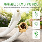Tuyeho Heavy-Duty Automatic Retractable Garden Hose Reel 130FT Wall Mount - Image 3