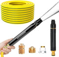 High Pressure Car Wash Gun Kit with PVC Garden Hose, Adjustable 360° Rotating Spray Nozzle, Alloy Water Gun + Burst-Proof Hose + Quick Connectors, Multi-Mode Sprayer for Car Washing,33ft by WYYHAA