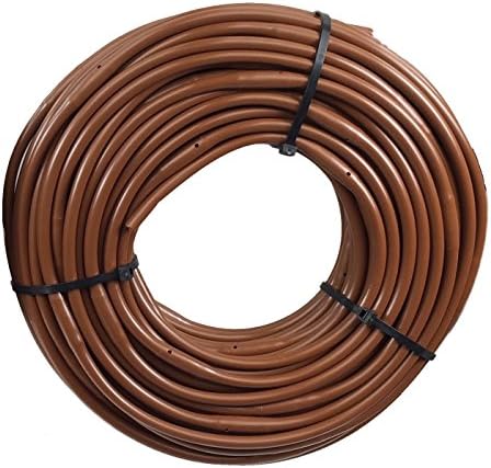 1/4" Poly Dripline 6" Spacing 0.5 GPH 100' Brown Drip Tubing by Drip+Depot