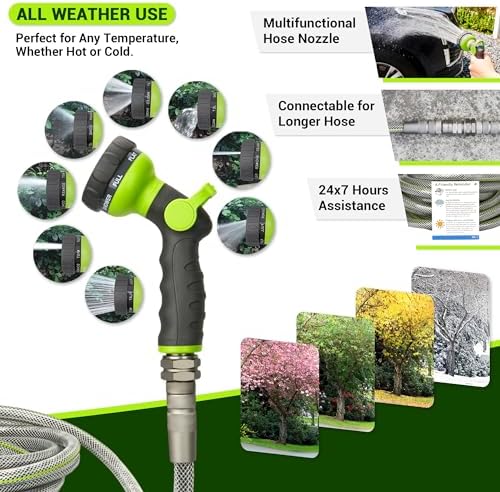 75 FT Heavy Duty Garden Hose, 1/2 ID x 75FT Durable Outdoor Water Hose - Image 4
