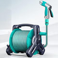 Garden Mobile Hose Reel with Water Pipe, Wall/Floor Mounted Water Hose Holder with Crank Handle, Portable Hose Storage Stand Water Pipe Rack, for Outside Gardening Car Cleaning Watering by Unknown
