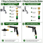 2-in-1 Foam & Direct Spray Garden Hose Nozzle with Detachable Foam Bottle - Image 2