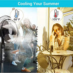 Fan Ring Mist System, Misting Cooling Ring with Brass Sprinkler Nozzles and Water Tap Adapter Fan Ring Spray Ring for Outside Patio Cooling(Metal Interface) - Image 3