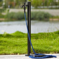 Stainless Steel Outdoor Garden Water Column Freestanding Hose Stand with Faucet Decorative Fountain & Water Dispenser for Irrigation and Washing by Unknown
