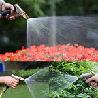 FANHAO Heavy Duty Garden Hose Nozzle, 100% Metal High Pressure Water Spray Nozzle with 4 Adjustable Patterns, Full Brass Nozzle & Non-Slip Comfort Grip for Watering, Car Washing & Pet Showering - Image 6