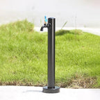 Floor Mounted Faucet Outdoor Water Pipe Vertical Fountain Irrigation Column,Stainless Steel Freestanding Garden Faucet - Outdoor Antifreeze Water Column for Efficient Irrigation & Watering - by Unknown