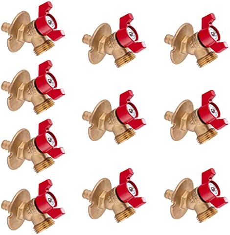 10 Piece EFIELD 1/2 in. Pex Inlet x 3/4 in. MHT Outlet Sillcock Hose Bibb by EFIELDPEXTUBING