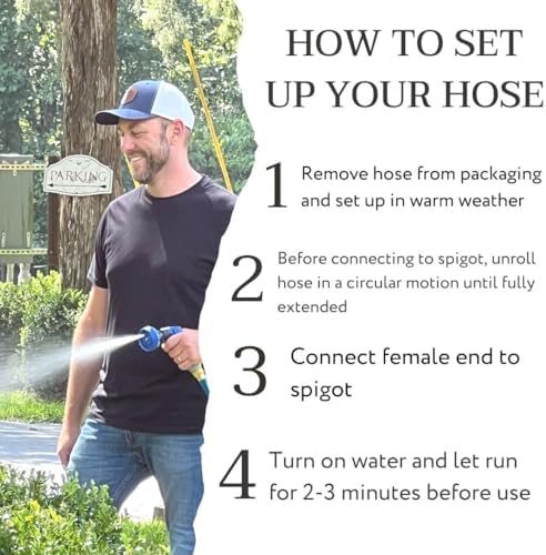 Flexon 3/4" x 100-Foot Heavy Duty Hot Water Premium Rubber Garden Hose – Durable, Kink-Resistant, Handles Hot Water up to 180°F, Solid Brass Couplings, Ideal for Hot Water, Lawn, and Outdoor Use - Image 5