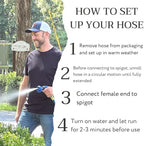 Flexon 3/4" x 100-Foot Heavy Duty Hot Water Premium Rubber Garden Hose – Durable, Kink-Resistant, Handles Hot Water up to 180°F, Solid Brass Couplings, Ideal for Hot Water, Lawn, and Outdoor Use - Image 5