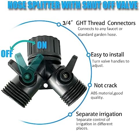 AMRITA 1/2"Soaker Hose KIT, 15ft 4Pack Garden Drip Hoses Plastic Couplings - Image 4