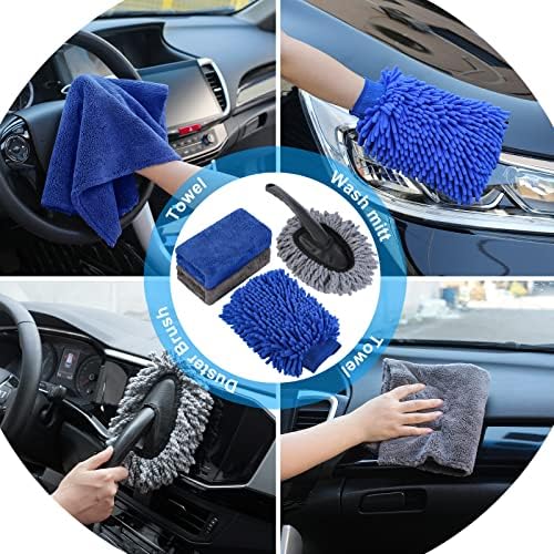 35Pcs Car Wash Kit with Foam Gun, Complete Car Detailing Brush Kit - Image 6