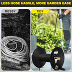 High Pressure Washer Hose Reel 100ft 3/8" NPT, 4000 PSI Heavy Duty Steel Power Washer Hose Reel with Swivel Arm, Mounting Bracket & M22 14mm Fitting, Wall/Machine/Van/Trailer Mount Compatible - Image 5