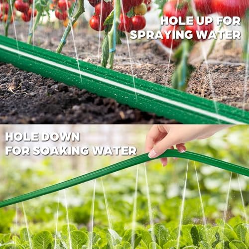 Jin&Bao Sprinkler Hose Heavy Duty Garden Lawn Water Hose & Staples (50FTx2) - Image 4