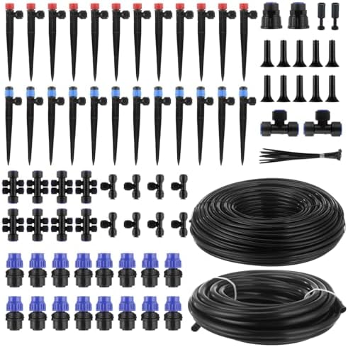 230FT Quick-Connect Drip Irrigation System Kit, Automatic Garden Watering System with 3 Kinds Sprinklers Emitters, Auto Irrigation Kit for Lawn Greenhouse Flower Beds Potted Plants - Image 6